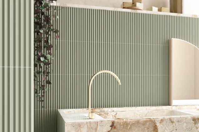 Carrelage faïence pâte blanche