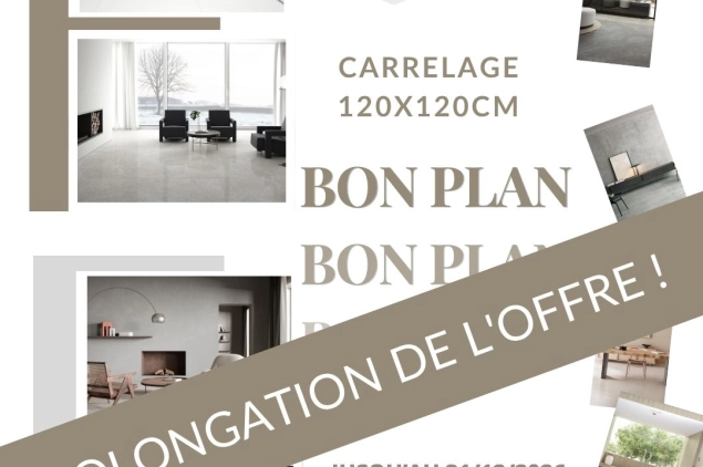 01/07/2026 - Votre carrelage grand format reste à prix mini ! 